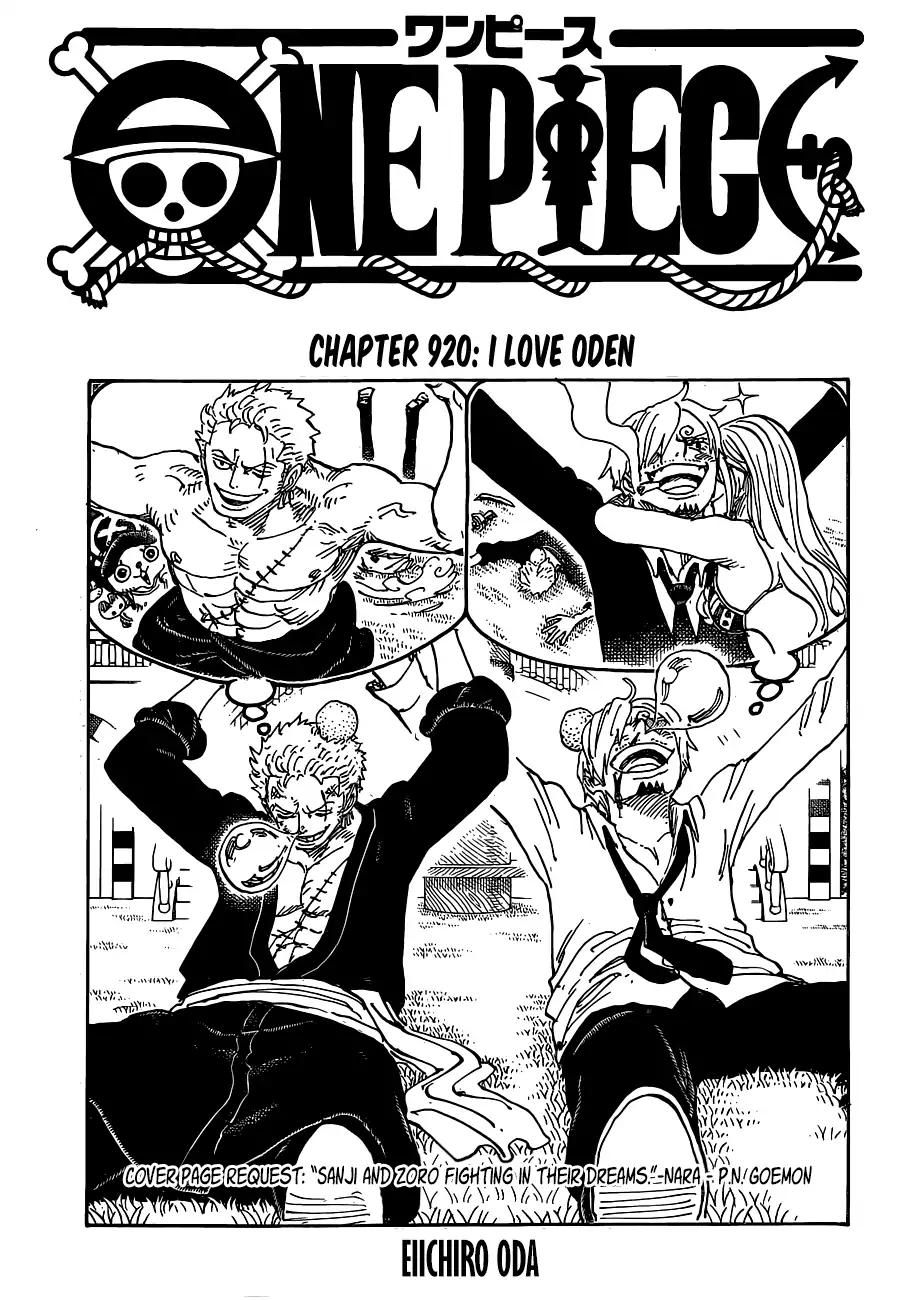 One Piece Chapter 920 1